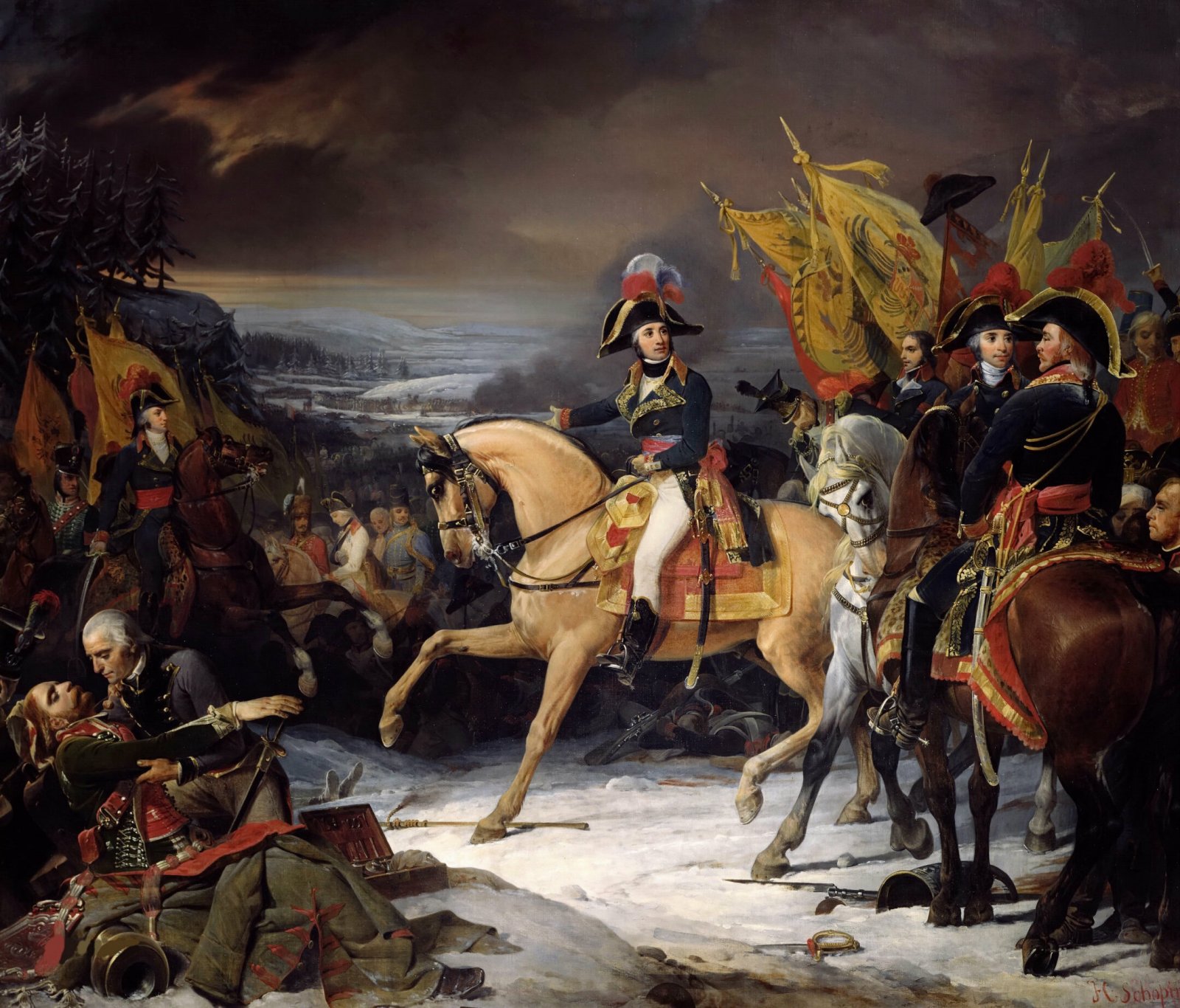 ホーエンリンデンの戦いの終局を描いた歴史画